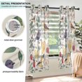 thumbnail image 3 of Yayeee Window Curtains Set of 2 for Living Room Light Filtering 63"x42", Birds and Teapots, 3 of 7