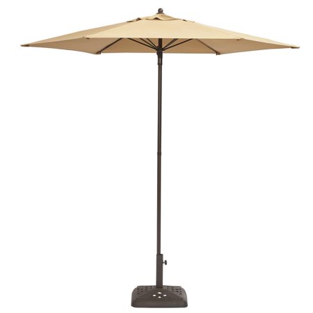 Hampton Bay Uts00203e Cafe 7 1 2 Ft Steel Push Up Patio Umbrella