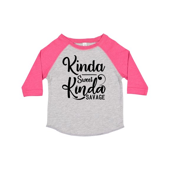 Inktastic Kinda Sweet, Kinda Savage Boys or Girls Toddler T-Shirt