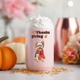 thumbnail image 4 of Happy Thanksgiving Yorkshire Terrier with Turkey Pumpkins Autumn Vibes 16oz Glass Cup Mug Yorkie Dog Lover Gifts Glass Can - 12018, 4 of 5
