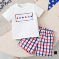 thumbnail image 2 of eczipvz Boys Clothes 3t Summer Short Clothes Sets Cotton Crewneck Tees Shorts Beach Playwear Outfits Dinosaur Clothes for Boys(White,18-24 Months), 2 of 9