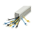 thumbnail image 5 of StarTech.com Open Slot Cable Management Raceway with Cover, 2"(50mm)W x 3"(75mm)H, 6.5ft(2m) length, 1/4"(8mm) Slots, PVC Network Cable Hider Kit/Wall Wire Duct, Max 180 Cables, UL Listed - UL94 V0, M1 Fire Rated (CBMWD5075) - Cable raceway - 6.6 ft - gray - TAA Compliant, 5 of 5