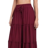 [BEST] 垂墜感up! FLARED RAW HEM MAXI SKIRT/ 1色 main image 0