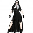thumbnail image 1 of Adult The Nun Costume Scary Outfit Priest Halloween Cosplay Costume Unreachable by Halloween, 1 of 3