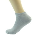 thumbnail image 3 of Gray 3-12 Pairs Mens Ankle Quarter Crew Sports Socks Cotton Low Cut Size 9-13, 3 of 3