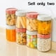 thumbnail image 4 of Oats Containers with Lids, Glass Jars with Airtight Lids, Wide Mouth Mason Salad Jars, Leak Proof St, 4 of 5