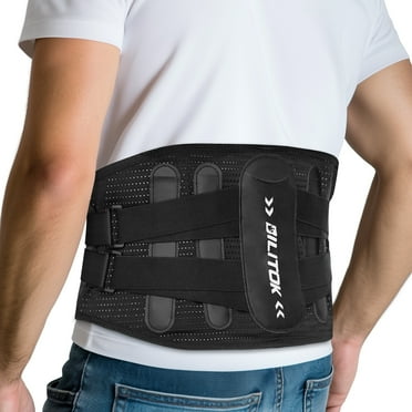 Lumbar support belt (for men and women) Lower back pain relief，non-slip,adjustable lumbar support belt for sciatica, scoliosis and other workplaces(L)