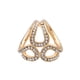 thumbnail image 5 of Qarigey Bufanda Anillo Clip Elegante Chal Hebilla Titular Broche Pin decorativo Bufandas de boda Sujetador Mujer Hebillas fijas Oro Oro 2piezas, 5 of 6
