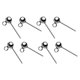 thumbnail image 1 of 8pcs S925 Perno Del Perno Prisionero Del Pendiente de La Bola Redonda de Plata Pendiente Del Perno Prisionero Del Pendiente Colgante Sin Terminar Macarena Espárragos de poste de bola redonda S925, 1 of 8