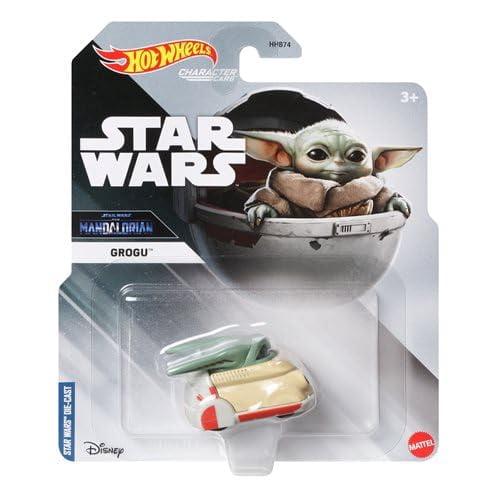 Hot Wheels Star Wars Character Cars Collection, 8-Pack Set, Captain Rex, Grogu, Dark Trooper, R2-D2, Boba Fett, Wrecker, Bo Katan, Fennec Shand HHB74-956E