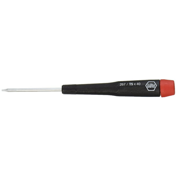 96705 Torx Screwdriver with Precision Handle, T5 x 40mm, Exact fit precision  machined drivers By Wiha - Walmart.com