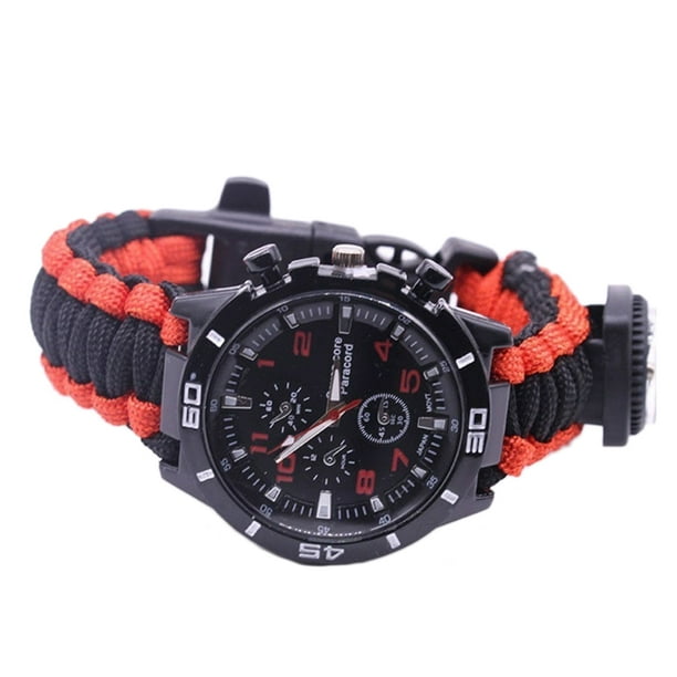 Outdoor Camping Survival Watch Multi Functional Bracelet Compass