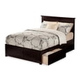 thumbnail image 1 of Leo & Lacey Lit Plateforme Grand avec Rangement, Couleur Espresso, 1 of 5