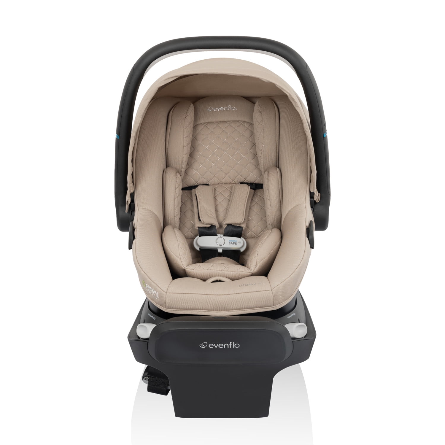 Evenflo Revolve180 LiteMax NXT Rotational Infant Car Seat with SensorySoothe (Topaz)