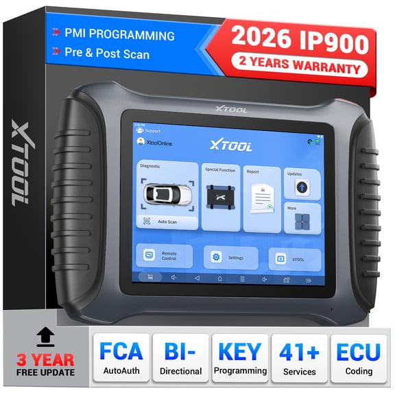 XTOOL IP900 Bidirectional Scan Tool 2026 AI-Assisted OBD2 Scanner Diagnostic Tool with ECU Cod-ing 41  Services, FCA, 3-year Free Update