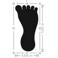 thumbnail image 2 of LiteMark 7" Durable Heavy Duty Vinyl Barefoot Footprint Floor Marking Decals - Pack of 12- Black, 2 of 8