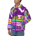 thumbnail image 2 of Lsque Geometry Dash for Mens Full-zip Hoodie, Zip-up Pullover Hooded Sweatshirt, Kangaroo Pocket Hoodie Ideal for Daily Wear, Travel, and Home-3X-Large, 2 of 8