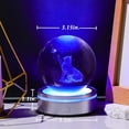 thumbnail image 6 of 3D Crystal Ball Night Light with Silver Base, Laser Engraved Glass Snow Globe for Toom Decoration, Special Gift for Birthday, Christmas, Multiple Styles Available, 6 of 14