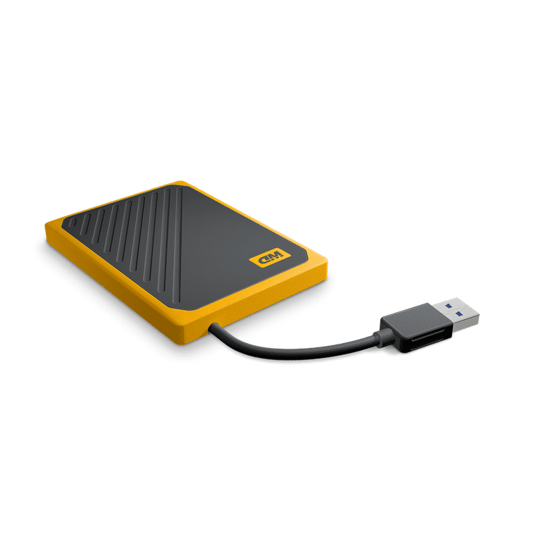 Disque dur externe Western Digital WD My Passport Go WDBMCG0020BYT - SSD - 2  To - externe (portable) - USB 3.0 - noir avec bordure ambre