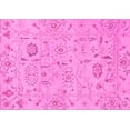 thumbnail image 1 of Ahgly Company Indoor Rectangle Abstract Pink Modern Area Rugs, 2' x 4', 1 of 4