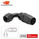 thumbnail image 1 of High Quality AN4 AN6 AN8 AN10 Straight 45 90 120 180 Degree Oil Fuel Swivel Hose Oil Hose End Adapter Kit Black~3676, 1 of 1