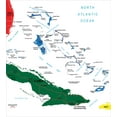 thumbnail image 3 of Ambesonne Island Duvet Cover Sets, Bahamas Map Beach Ocean, 2-King, Hunter Green Blue Red, 3 of 7
