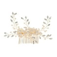 thumbnail image 4 of Clip de Peines Salvador Accesorios para el cabello Horquillas para el cabello Adornos para el cabello Joyas Peine para el cabello de boda Clip Dorado, 4 of 10