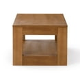 thumbnail image 6 of Modern Rectangular Coffee Table with Bottom Shelf (48in x 24in / 1220mm x 610mm), Pecan Wirebrush, 6 of 6