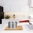 thumbnail image 2 of Stainless Steel Butter Warmer Pot 500ML Soup Noodle Saucepan, 2 of 10