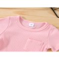 thumbnail image 3 of PENGXIANG Baby Sets T-shirt à Manches Courtes en Maille Côtelée Short, 3 of 6