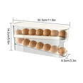 thumbnail image 4 of Matsuzay Innovador soporte para huevos para frigorífico, fácil de instalar y mantener, dispensador de huevos para frigorífico duradero Organizadores de utensilios de cocina 2, 4 of 6