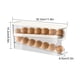 thumbnail image 5 of Injueey Dispensador de huevos transparente, almacenamiento organizado para huevos, dispensador de huevos para refrigerador, contenedor de Organizadores de utensilios de cocina, 5 of 6