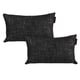 thumbnail image 1 of Cojin Riñonera Decorativa Rectangular Set de 2 Fash Negro, 1 of 4