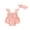 Pink, variant on Newborn Baby Girl Summer Clothes Fly Sleeve Plaid Print Ruffle Jumpsuit with Headband 2Pcs Cute Outfit Set