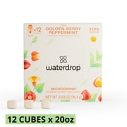 waterdrop Microdrink Golden Berry VIBE. Flavored Water Packets, Rosemary - Peppermint, 12 Pack