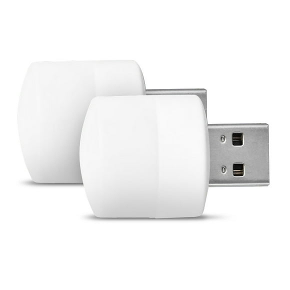 2 piezas de luces de noche alimentadas por USB, luces de noche LED, sala de estar, baño, lámparas de emergencia, escalera, armario, suministros Iluminación y accesorios Luz blanca + cálida 2 piezas Billuyoard HA011964-03
