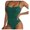 D174/Green, variant on Afdoent One Piece Swimsuit For Women Summer Large Beach Solid Color Bikini Swimsuit Fashion Swimsuit Women's Clothing
