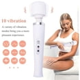 thumbnail image 6 of Casewin 10 Speeds Cordless Powerful Handheld Massager with Strong Vibrations, USB Rechargeable Handheld Personal Body Massager for Muscle Aches and Sports Recovery (White), 6 of 7