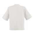 thumbnail image 2 of Blusa George para Mujer, Manga al Codo Blanco Talla EG, 2 of 4