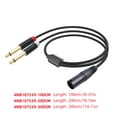 thumbnail image 5 of 2x6.35mm 1/4" Male to 3Pin Male Stereo Microphones Music Converters Adapters, 5 of 9