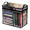thumbnail image 1 of Caja de almacenamiento transparente Harliver, bolsa para libros de estudiantes, bolsa transparente para guardar libros, caja organizadora de libros de mano plegable, bolsa transparente para guardar, 1 of 8