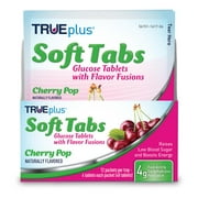 TRUEplus® Soft Tabs Glucose Tablets – 12 Packs – 48 tabs (Cherry Pop)