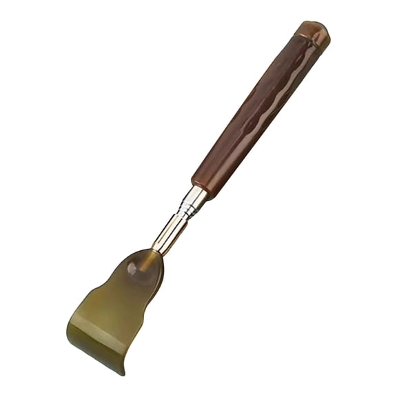 HOARBOEG 1Pcs Extendable Back Scratcher for Adults & Seniors, Telescopic Body Itch Scratcher with Massage Head, Portable and Adjustable Long Handle Back Scratcher Tools