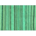 thumbnail image 1 of Ahgly Company Indoor Rectangle Abstract Turquoise Blue Modern Area Rugs, 8' x 12', 1 of 4
