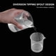thumbnail image 2 of NUOLUX - 4 vasos graduados de plástico transparente (50 ml, 150 ml, 250 ml y 500 ml), 2 of 5