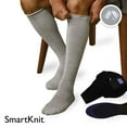 thumbnail image 2 of SmartKnit Seamless AFO Interface Socks - 3 Pack, White/Grey, Adult Regular, 2 of 7