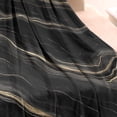 thumbnail image 3 of Black Gold Marble Pattern Blanket,Comfortable Soft Flannel Throw Blanket,All Season,Warm Lightweight Blankets for Sofa Bed Couch Living Room Chair,40"x50", 3 of 4