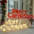 thumbnail image 4 of LQPWZU Merry Christmas Sign, 11" Merry Christmas Lighted Sign for Christmas Decorations, Christmas Hanging Sign Ornaments for Holiday Xmas Door Wall Tree Decorations Indoor Outdoor, 4 of 4