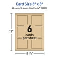 thumbnail image 5 of Avery Printable Square Cards, 3" x 3", Kraft Brown, 60ct, 5 of 8