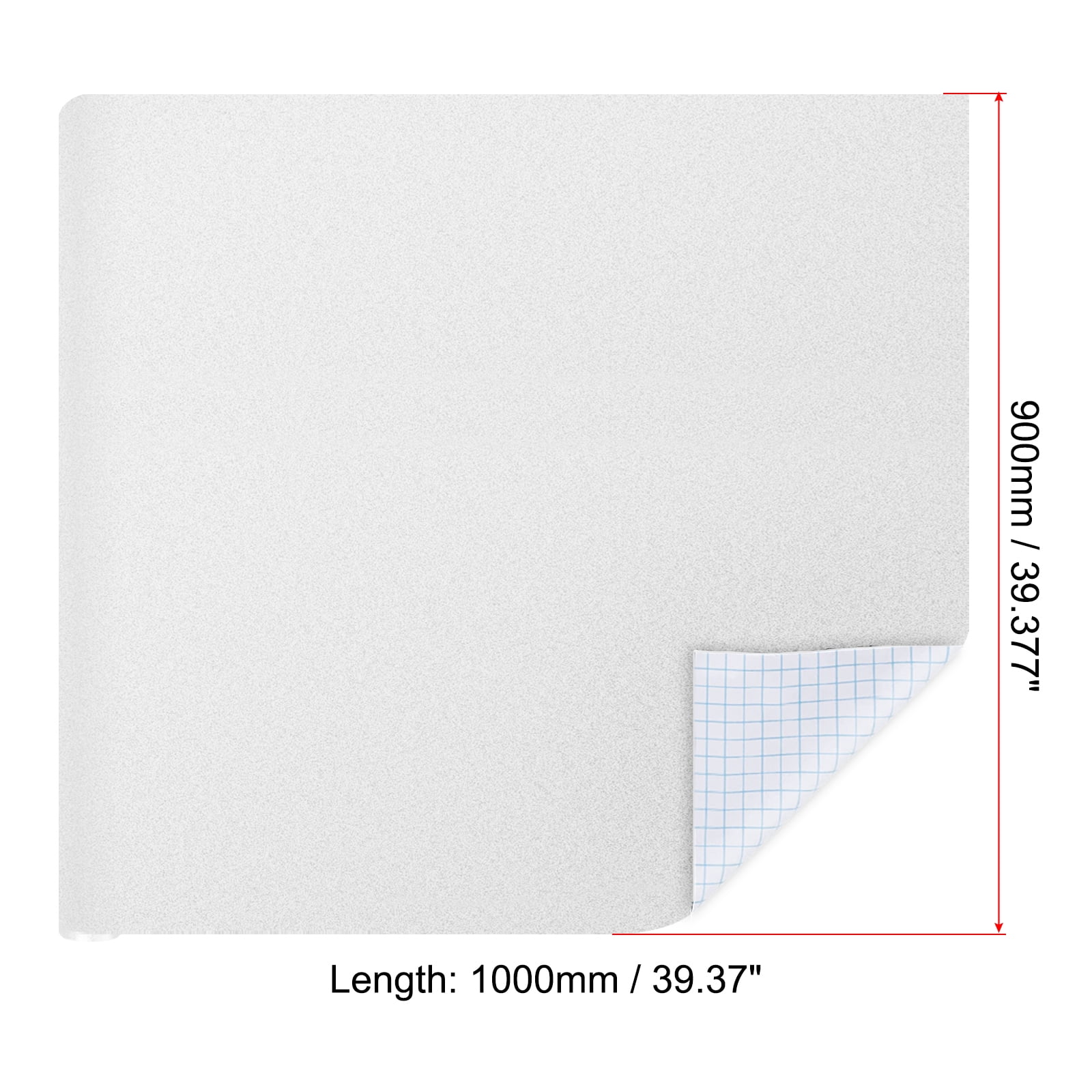 Unique Bargains Whiteboard Wall Sticker Roll Dry Erase Board Self Adhesive Presentation 39.4" x 35.4"